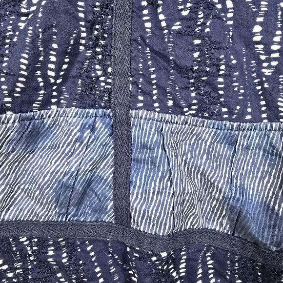 Coldwater Creek Blue Boho Skirt XL Midi Knee Length A Line Flowy Blues Lined - Picture 8 of 8